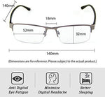 Cyxus Blue Light Blocking Computer Glasses [Better Sleep] Anti Digital Eye Strain Headache Video Eyewear (Blue Browline Frame)