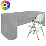 ABCCANOPY 6 FT Rectangle Tablecloth Table Cover for Rectangular Tables in Washable Polyester-Great for Buffet Table Parties Holiday Dinner, Wedding & More Navy Blue