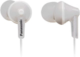 Panasonic ErgoFit In-Ear Earbud Headphones RP-HJE120-K (Black) Dynamic Crystal Clear Sound, Ergonomic Comfort-Fit