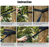 Kootek Camping Hammock Double & Single Portable Hammocks with 2 Tree Straps, Lightweight Nylon Parachute Hammocks for Backpacking, Travel, Beach, Backyard, Patio, Hiking