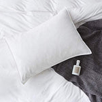 100% Washed Cotton Duvet Cover 3 Piece, Comforter Cover California King Size, Ultra Soft with Zipper Closure, Corner Ties, Simple Bedding Style, Gray White Plaid by SORMAG