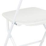 Flash Furniture 10 Pk. HERCULES Series 650 lb. Capacity Premium White Plastic Folding Chair