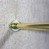 RoomDividersNow Premium Tension Curtain Rod, 120in-150in (Black)