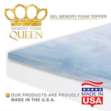 Gel Memory Foam Mattress Topper Queen Size Bed Pad - Made in The USA - 2 Inch Queen Mattress Topper for Extra Padding - Next Level Gel Infused Toppers - 3 Year Warranty