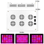 Monena LED Grow Light 3000W, Full Spectrum Dimmable Growing Lamp for Greenhouse Hydroponic Indoor Plants Vegs Seeds Flowers with Dual Dimmer On Off Switch