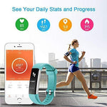 LETSCOM Fitness Tracker with Heart Rate Monitor, Slim Sports Activity Tracker Watch, Waterproof Pedometer Watch with Sleep Monitor, Step Tracker for Kids, Women, and Men