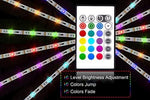 PANGTON VILLA Led Strip Lights 6.56ft for 40-60in TV, USB LED TV Backlight Kit with Remote - 16 Color Changing 5050 Leds Bias Lighting for HDTV