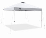 EAGLE PEAK 10’ x 10' Pop Up Canopy Tent Instant Outdoor Canopy Straight Leg Shelter with 100 Square Feet of Shade (White)