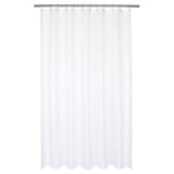 Barossa Design Waterproof Fabric Shower Curtain or Liner Hotel Quality, Machine Washable, White Shower Curtain Liner for Bath Tub, 72x72 Inches