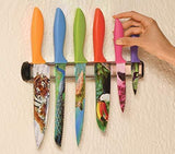 Cosmos Kitchen Knife Set in Gift Box - Unique Gifts For Men and For Women - 6-Piece Colorful Cooking Chef Knives Set