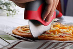 Kitchy Pizza Cutter Wheel with Protective Blade Guard, Super Sharp and Easy To Clean Slicer, Stainless Steel (Red)