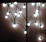 Heavy Duty Commercial G40 Globe Led String Lights,17Ft 25 Outdoor Cool White Christmas Lights,Patio Garden Seasonal Festive Light,Home Decor Party Wedding Mood Lighting-Uzexon