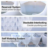 Worth Watering Indoor Outdoor Vertical Wall Hangers with Pots Included Wall Plant Hangers Each Wall Mounted Hanging Pot has 3 Pockets 36 Total Pockets