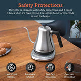 COSORI Electric Gooseneck Kettle with 5 Variable Presets, Pour Over Coffee Kettle & Tea Kettle, 100% Stainless Steel Inner Lid & Bottom, 1200 Watt Quick Heating, 0.8L, Matte Black