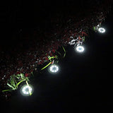 Maggift Solar Ground Lights, 8 LED Garden Pathway Outdoor In-Ground Lights, 4 Pack (White)