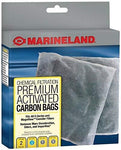 MarineLand Premium Activated Carbon Bags, for Chemical Filtration in Aquariums, 2-Count