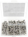 HVAZI #2-56 UNC Stainless Steel Phillips Flat Head Machine Screws Nuts Assortment Kit