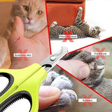 Updated 2019 Version Cat Nail Clippers and Trimmer - Professional Pet Nail Clippers and Claw Trimmer – Best Cat Claw Clippers for Bunny Rabbit Puppy Kitten Ferret Kitty and Small Animals - Sharp, Safe