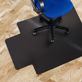 Office Marshal Black Polycarbonate Office Chair Mat - 36" x 48" - Hard Floor Protection - No-Recycling Material - High Impact Strength