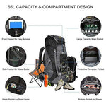 OUTLIFE 60L Hiking Backpack, Lightweight Waterproof Travel Backpack for Men Women Camping Trekking Touring