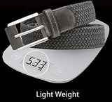 Belt for Men,Woven Stretch Braided Belt 2 Unit Gift-boxed Golf Casual Belts,Width 1 3/8"