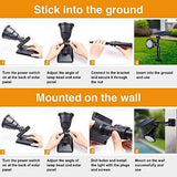 Outdoor Solar Spot Lights, DS Lighting Super Bright 18 LED Security Lamps Waterproof Spotlight for Garden Landscape Path Walkway Deck Garage (7 Colors, 2 Pack)