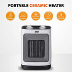 ANSIO Electric Heater Ceramic Space Heater for Home and Office Ceramic Small Heater with 1500W Oscillating, Overheat Protection Ideal for Small & Medium Rooms - 2 Year Warranty