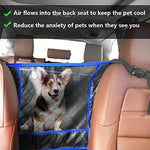 SUPSOO Dog Car Seat Cover Waterproof Durable Anti-Scratch Nonslip Back Seat Pet Protection Dog Travel Hammock with Mesh Window and Side Flaps for Cars/Trucks/SUV