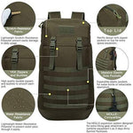 Aveler 40L Lightweight Camping Hiking Backpack MOLLE Compatible Water-Resistance Traveling Daypack