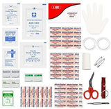 I GO Compact First Aid Kit - Hard Shell Case for Hiking, Camping, Travel, Car - 85 Pieces