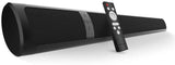 Soundbar, Meidong Wired and Wireless Home Theater Bluetooth TV Speaker with 2.0 Channel Stereo Surround Sound for TV/PC/Smartphone/Wall-mountable