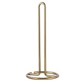 Paper Towel Holder Countertop, TY Storage Metal Standing Simply Tear Roll Holder, Fits Standard and Jumbo-Sized Rolls for Kitchen Countertop, Golden