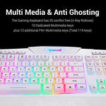 Redragon S101 PC Gaming Keyboard and Mouse Combo Wired LED RGB Backlit with Multimedia Keys Wrist Rest Mouse with 3200 DPI for Windows Computer Gamers (Gaming Mouse and Keyboard Set)