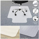 Office Marshal Black Polycarbonate Office Chair Mat - 36" x 48" - Hard Floor Protection - No-Recycling Material - High Impact Strength