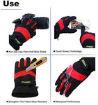 EnergeticSky Waterproof Winter Gloves,3M Thinsulate Ski & Snowboard Gloves for Men and Women,Touchscreen Gloves for Fishing,Photographing,Hunting Outdoor Activities.