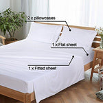 EMONIA Queen Sheets Set -6 Pieces Bed Sheets-Microfiber Super Soft 1800 Series Deep Pocket Fitted Sheets-Wrinkle