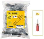 TQ Pro. TR414 Rubber Snap-in Tire Valve Stem (100pcs/bag) (Valve Tool in)