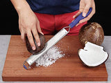Zester Grater - Parmesan Cheese, Lemon, Chocolate, Ginger, Garlic, Nutmeg, Vegetables, Fruits - Soft Touch Handle - Dishwasher Safe, Sapphire