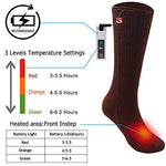 Electric Battery Heated Socks for Women Men,Winter Rechargeable Thermal Heat Socks Kit,Battery Powered Electric Heated Ski Bike Motorcycle Warm Socks Foot Warmer,Winter Sports Outdoor Thermo Socks,M/L