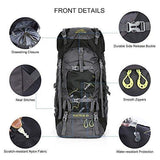 OUTLIFE 60L Hiking Backpack, Lightweight Waterproof Travel Backpack for Men Women Camping Trekking Touring