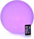 LED Light Ball LOFTEK: 16-inch RGB Colors Light Sphere with Remote Control, Cordless Floating Pool Lights, IP68 Waterproof and Rechargeable Battery, Sensory Toys for Kids, Home, Garden, Party Decor