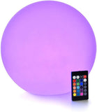 LED Light Ball LOFTEK: 16-inch RGB Colors Light Sphere with Remote Control, Cordless Floating Pool Lights, IP68 Waterproof and Rechargeable Battery, Sensory Toys for Kids, Home, Garden, Party Decor