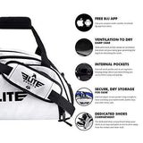 Elite Sports Boxing Gym Duffle Bag for MMA, BJJ, Jiu Jitsu Gear, Duffel Athletic Gym Backpack with Shoes Compartment