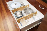 TILEMALL Bamboo Kitchen Drawer Dividers Drawer Organizers Expandable Drawer Dividers Wood Desk Drawer Organizers, Tray Organizer for Kitchen, Baby Drawer, Bathroom, Bedroom, Office or Dresser