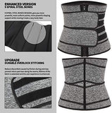 KIWI RATA Neoprene Sauna Waist Trainer Corset Sweat Belt for Women Weight Loss Compression Trimmer Workout Fitness