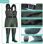 OXYVAN Waders Waterproof Lightweight Fishing Waders with Boots Bootfoot Hunting Chest Waders for Men Women