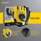 Glofit FREEDOM Workout Gloves, Knuckle Weight Lifting Shorty Fingerless Gloves with Curved Open Back, for Powerlifting, Gym, CrossFit, Women and Men