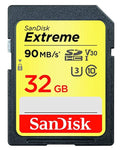 SanDisk Extreme 32GB 90 Mb/s SDHC UHS-I Card (SDSDXVE-032G-GNCIN) [Newest Version]