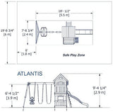 Backyard Discovery Atlantis All Cedar Wood Playset Swing Set