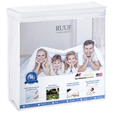 RUUF Twin Size Mattress Protector, Premium Hypoallergenic Waterproof Mattress Cover, Vinyl Free